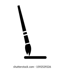 paintbrushes icon isolated sign symbol vector illustration - high quality black style vector icons
