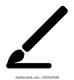 paintbrushes icon isolated sign symbol vector illustration - high quality black style vector icons
