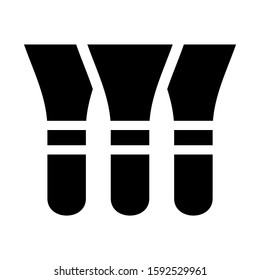 paintbrushes icon isolated sign symbol vector illustration - high quality black style vector icons
