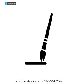 paintbrushes icon isolated sign symbol vector illustration - high quality black style vector icons
