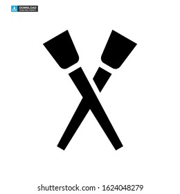 paintbrushes icon isolated sign symbol vector illustration - high quality black style vector icons
