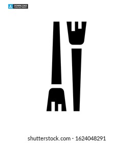 paintbrushes icon isolated sign symbol vector illustration - high quality black style vector icons
