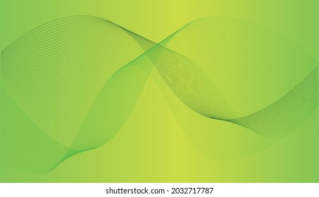 Painted background with bright green lines