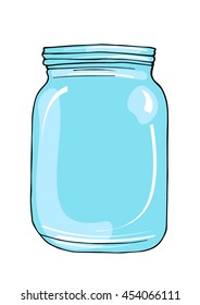 Painted bank on  a white background. Vector.
