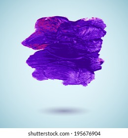 Painted by hand paint stain. (acrylic + watercolor). vector illustration