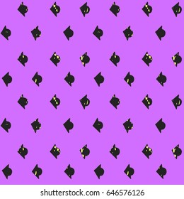 painted color pattern of graphic arrows with textures on a purple background