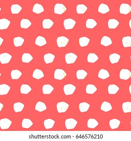 painted color pattern of graphic spots smears, and textures on a red background