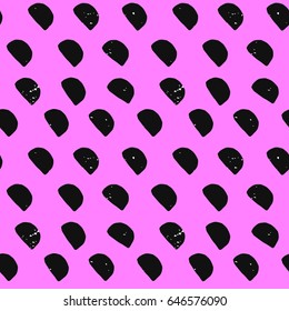 painted color pattern of the graphics of the semi-circles with texture on a purple background
