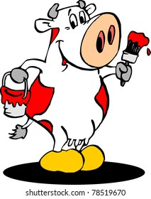 painted cow