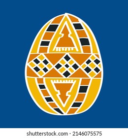 Ostereier gestrichen im ukrainischen Stil, Pysanka