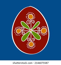 Ostereier gestrichen im ukrainischen Stil, Pysanka