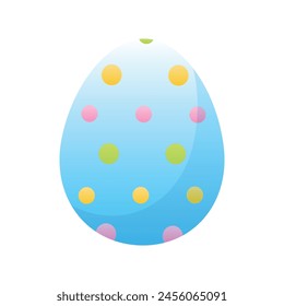 Painted Easter egg. Easter holiday element. EPS10