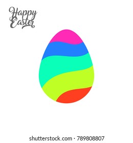Painted Easter egg vector illustration