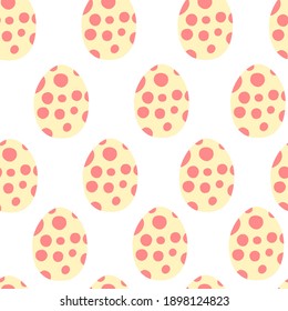 Painted eggs in cartoon style.