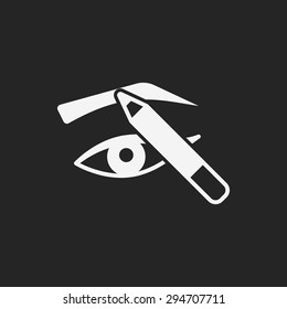 Painted eyebrows icon