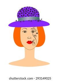 Painted face girl