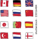 Painted flags