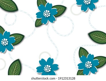 Painted flower arrangement in pastel colors. Design element. Postcard. Valentine's Day, Mother's Day, Wedding, Birthday. Vector illustration