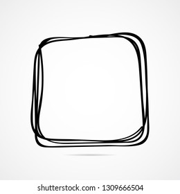 Painted frame, vector abstract illustration