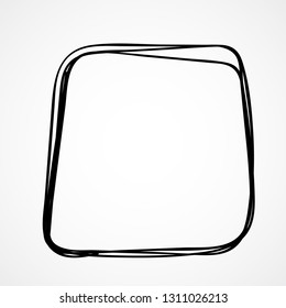 Painted frame, vector abstract illustration