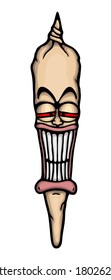 Painted funny joint, vector illustration