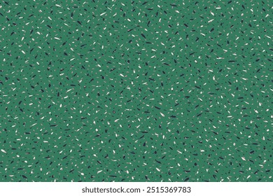 Painted green spotted seamless pattern. Abstract shapes spots, drop, dots, snowflakes. Simple texture ornament. Tiny polka dots, layered drops. Vector hand drawn