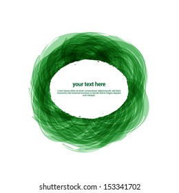 Painted Green Text Frame