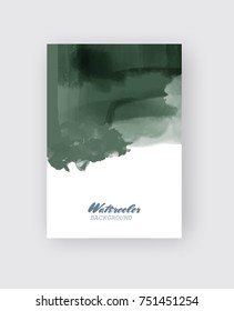 Painted grunge poster element. Khaki ink vector banner stains isolated on white. Backgrounds for design. Hand drawn vector illustration on white background. Brush strokes vector.