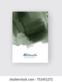 Painted grunge poster element. Khaki ink vector banner stains isolated on white. Backgrounds for design. Hand drawn vector illustration on white background. Brush strokes vector.