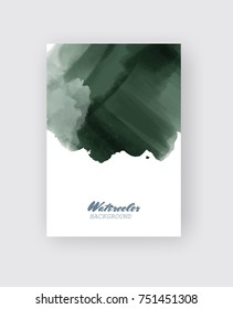 Painted grunge poster element. Khaki ink vector banner stains isolated on white. Backgrounds for design. Hand drawn vector illustration on white background. Brush strokes vector.