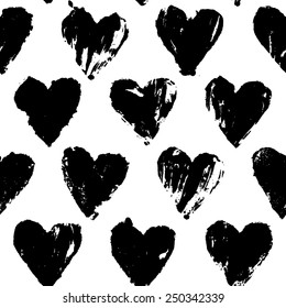Painted heart pattern