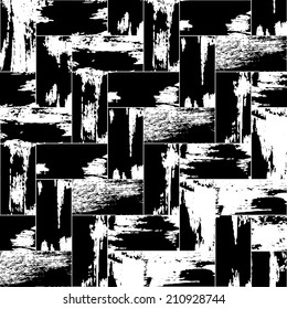 Painted herringbone pattern