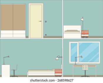 Painted interior drawings