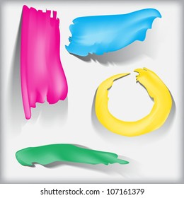 Painted label, eps10 vector illustration.