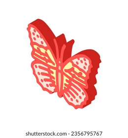 painted lady summer isometric icon vector. painted lady summer sign. isolated symbol illustration