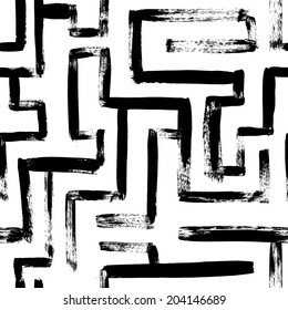 Painted maze pattern