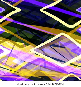 Painted seamless texture with hand drawn rhombus. Abstract vector background for web page, banners backdrop, fabric, home decor, wrapping