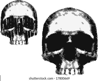 Painted skull