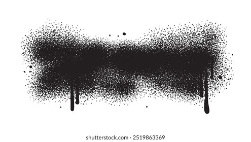 Painted spray elements. Grunge graffiti painted borders and shapes, dirty splatter street art strokes. Spray textured black lines vector illustration set. Graffiti art dirty, spot grunge splattered.