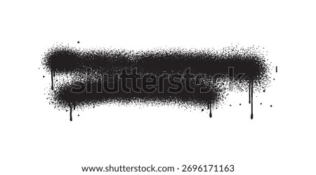 Painted spray elements. Grunge graffiti painted borders and shapes, dirty splatter street art strokes. Spray textured black lines vector illustration set. Graffiti art dirty, spot grunge splattered.