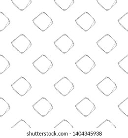 Painted square frame, vector seamless abstract illustration