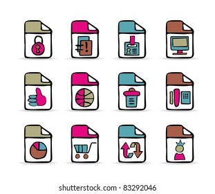 painted square icons