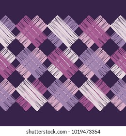 Painted stripes. Seamless geometric pattern. Bright colors and simple shapes. Trendy seamless pattern designs.