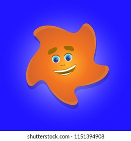 Painted sun star vector 10 eps