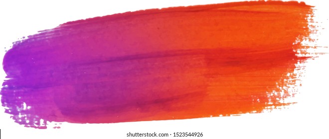 Painted text box. Abstract watercolor brush strokes painted background. Texture paper. Vector illustration.
