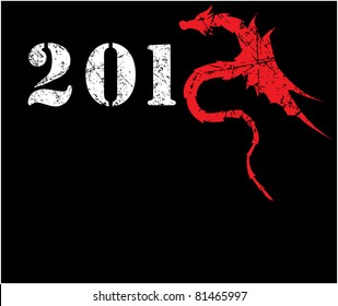 Painted under the influence of "How  to Train Your Dragon"=) Happy new year! This is vector illustration, eps10