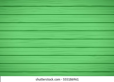 Painted Wood Background. Green color. Vector Illustration