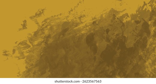 Painted Yellow Art Texture with Rough Handcrafted Surface and Layered Visual Depth


