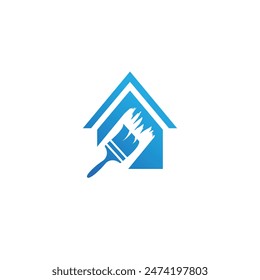 painter abstract logo modern style