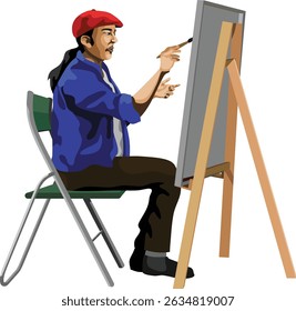 Painter Artist Painting Occupation People Action